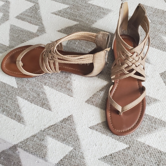 Aldo Shoes - Aldo Tan Gladiator Sandals Size 8.5